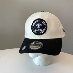 New Orleans Saints New Era Cream/Black Inspire Change 39THIRTY Flex Hat  L / XL